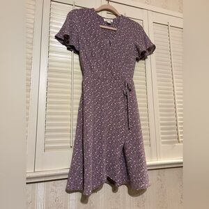 Monteau los Angeles Lavender Floral Midi Dress size XS!
